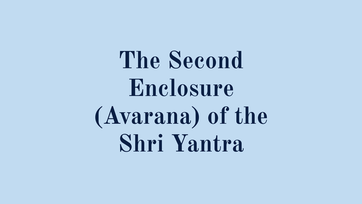 The Second Enclosure (Avarana) of the Shri Yantra